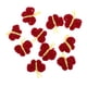 thumbnail image 1 of 10 piezas de hilo de mariposa tejido a ganchillo con motivos adornos apliques rojo, 1 of 5