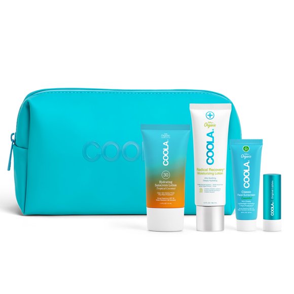 Kit de protector solar y bálsamo labial COOLA SPF 30 Organic 4 artículos