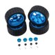thumbnail image 5 of Kit De Ruedas Y Neumáticos RC, Accesorios De Actualización, Neumáticos De Goma RC Para 144001 1:10 1/14, Color Azul, 5 of 5