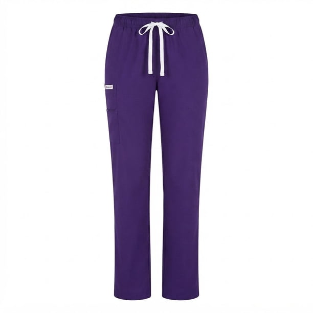 Pantalón clínico Recto Anti fluidos. - Morado