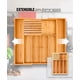 thumbnail image 4 of Venhoouse Organizador De Cubiertos Bambú Ajustable 7 Compart, 4 of 5