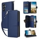 thumbnail image 1 of Funda Cartera con Cremallera y Correa para Samsung Galaxy A14 Soporte y Tarjetero Azul, 1 of 6