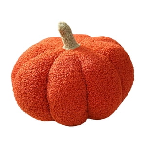 Magideal - Almohada De Calabaza De Halloween, Linda Almohada En Forma 3D, Regalo De Acción De Gracias, Almohada Suave Y Rellena Para Sofá, Cama, Decoración De Ha Rojo
