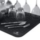 thumbnail image 4 of Alfombrilla para secar platos Homeway Essentials 53 × 46 cm negra, 4 of 9