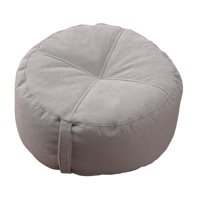 Magideal - Cojín De Suelo Redondo, Cojín De Suelo Grueso Y Pequeño, Cojín De Suelo Para Meditación, Almohada De Suelo Para Adultos, Niños, Oficina, Sala De Estar Gris