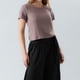 thumbnail image 3 of Polera Waffle Manga Corta Flores Mujer 50378-117, 3 of 3
