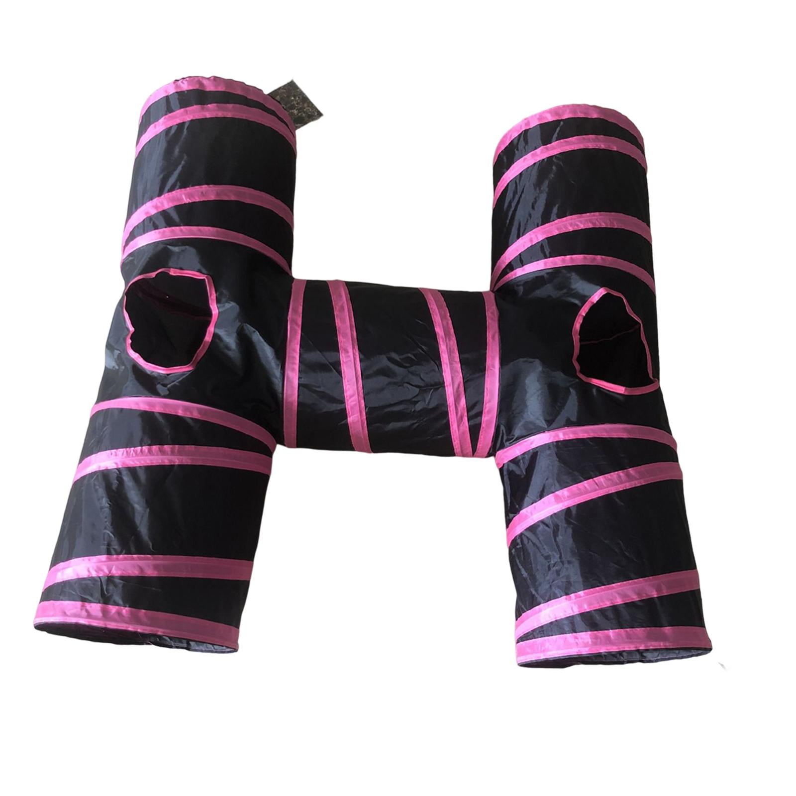 Magideal - Tubo De Túneles Para Gatos, Juguetes Interactivos Plegables Para Mascotas Con Laberinto De Bolas, Túneles Para Gatos Para Conejo, Erizo, Cachorro, , Rojo