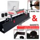 thumbnail image 2 of Organizador de cables AHOME 71 cm negro 16 ranuras lavable, 2 of 7