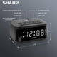 thumbnail image 4 of Reloj despertador digital Sharp SPC235ABAMZ con carga rápida USB 2A, 4 of 5