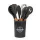 thumbnail image 1 of Set de Utensilios de Cocina de Silicona y Madera (12 Piezas) – GRIS, 1 of 3