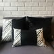 thumbnail image 2 of Cojin Decorativo Ecocuero Gris Y Negro 50X30 Relleno, 2 of 3