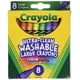 thumbnail image 1 of Crayola - Lápices de colores lavables (tamaño grande, 8 colores, 2 paquetes, 2 unidades), 1 of 5