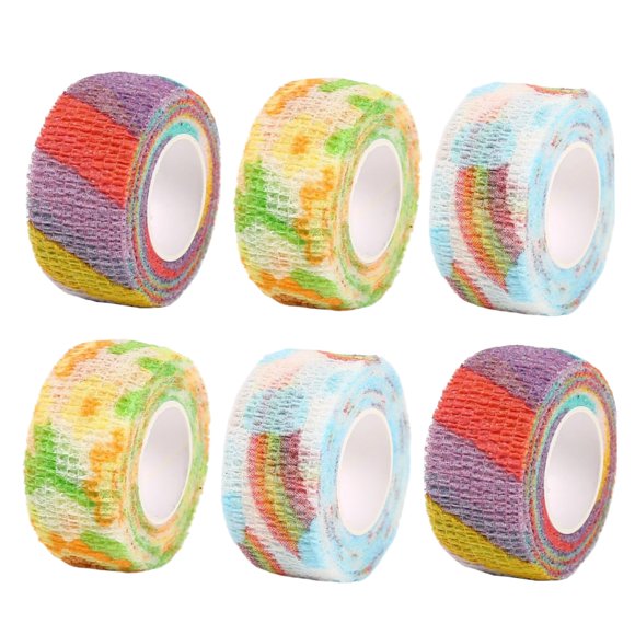 Cinta de vendaje elástica autoadhesiva loveaiai, paquete de 6, 2,5 cm × 3,7 m