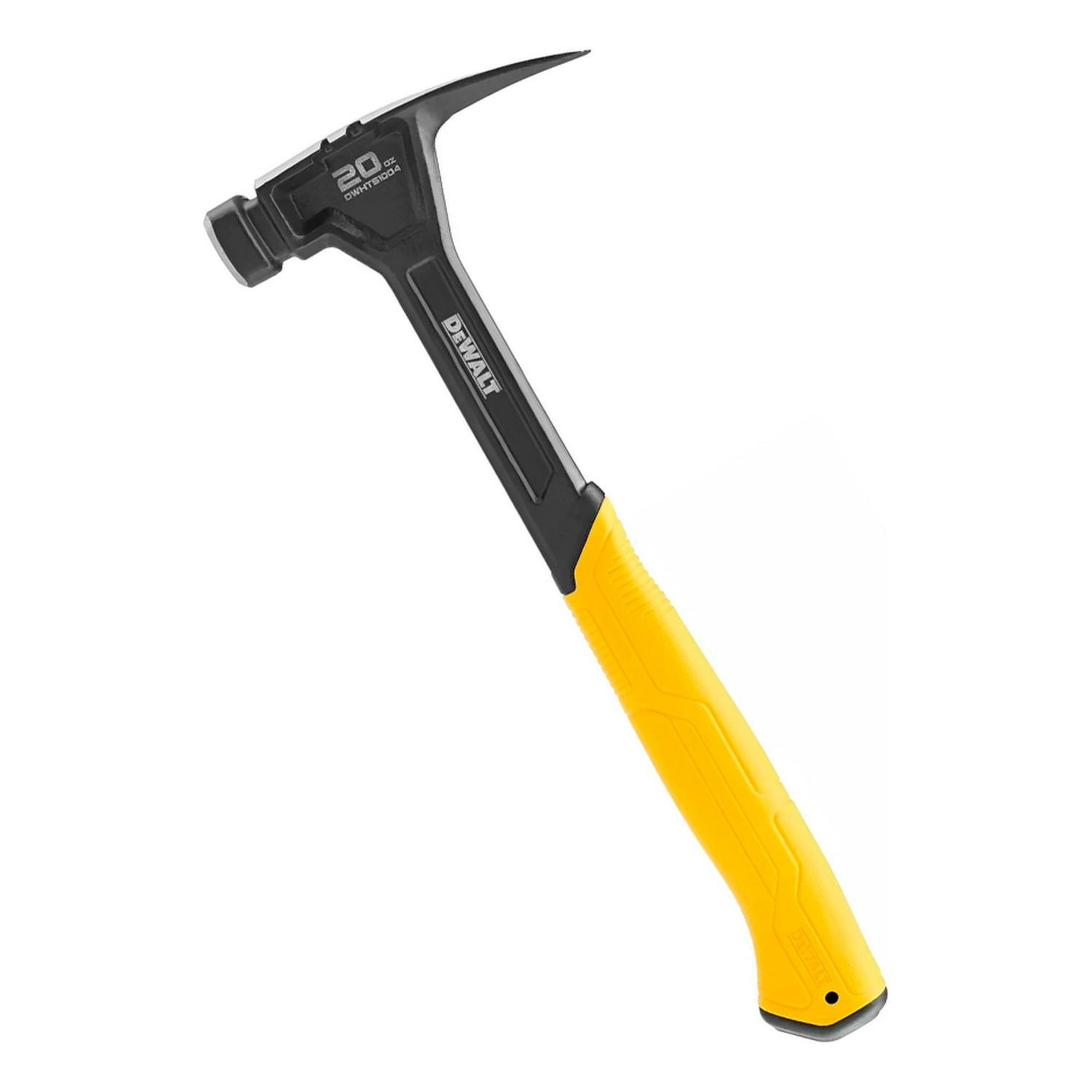 Martillo De Uña Recta Carpintero Acero 20 Oz Dewalt Dwht51004 Amarillo