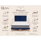 thumbnail image 4 of Cama Europea 2 Plazas Tapizada en Felpa Azul Rey con Colchón Pillow Top Bonnell, 4 of 8