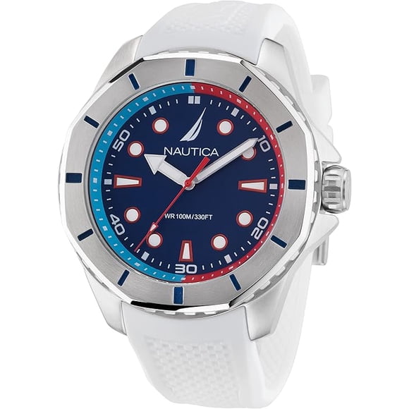Reloj Nautica Koh May Bay White Silicone