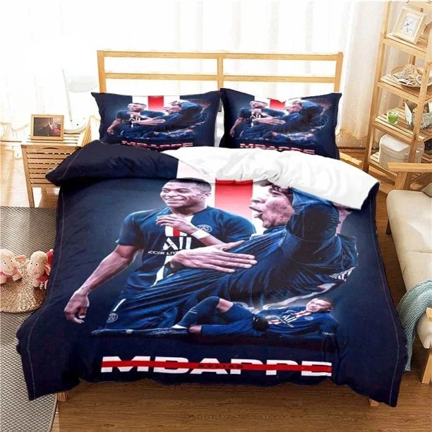Football Star Bedding Set Printed Duvet Cover Comfortable Breathable Luxury Cotton Quilt Pillowcase Single King QueenBed Sheets