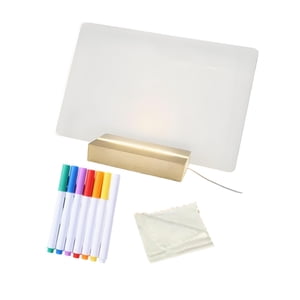 Bothyi - Tablero De Borrado De Secado Acrílico Luz Led Brillante Para La Oficina De La Oficina Del Gabinete De Televisión Estilo De Sala De Estudio B