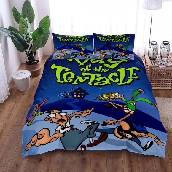 Day Of The Tentacle Duvet Cover Set without sheet Double Bed Linen Set