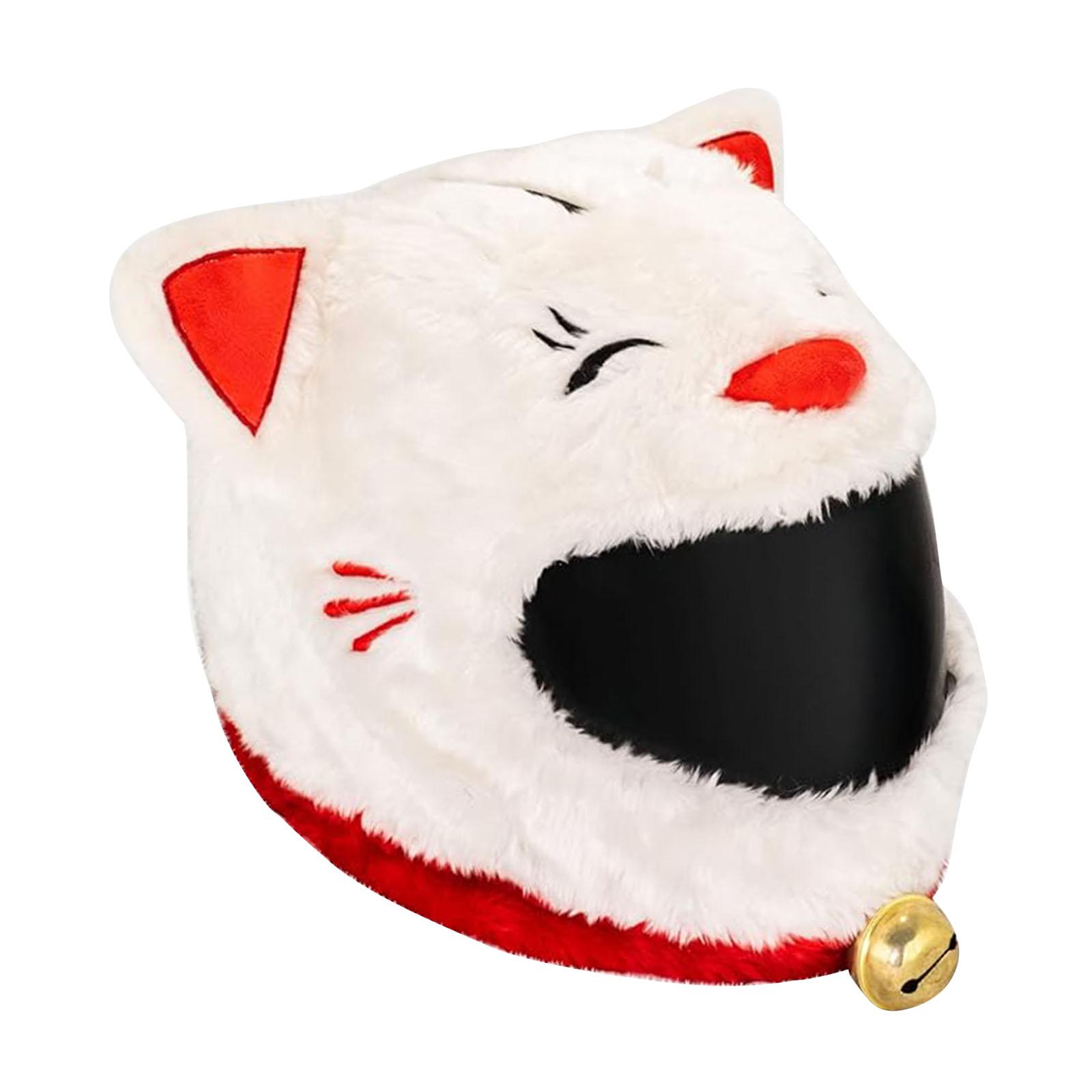 Ioensy - Funda Navideña Para Cascos De Motocicleta, Sombrero Para Cascos De Navidad, Paseos Divertidos, Regalos, Decoración, Gato De La Suerte