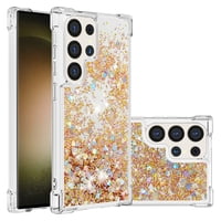 Foxdock - Funda Para Samsung Galaxy S25 Ultra Con Brillo Líquido, Protección Completa Y Soporte De Anillo Giratorio