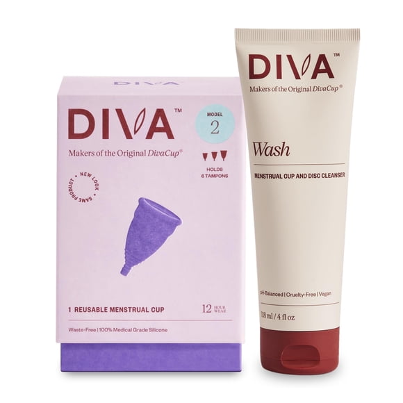 Copa Menstrual Modelo 2 Con Divawash Para Higiene Femenina