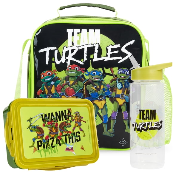 Set de Loncheras Get Trend TMNT 3 Piezas Leonardo y Miguel Ángel