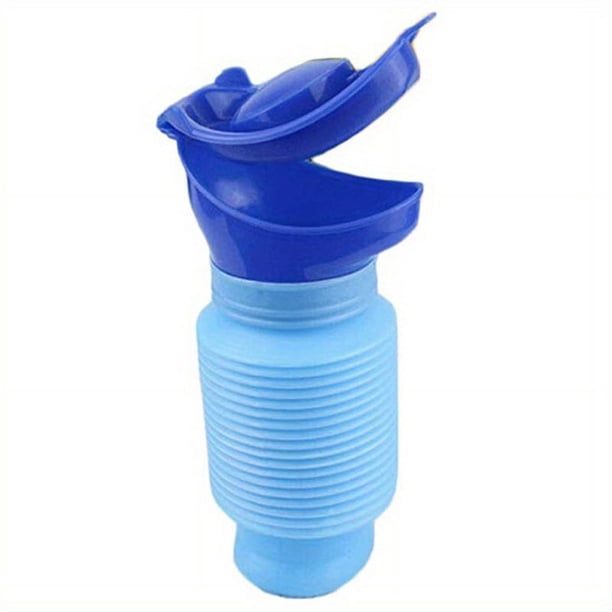 1pc, Shrinkable Urinals,750ML Male Female Portable Mobile Toilet Potty Pee Urine Bottle,Reusable Emergency Urinal For Travel,Camping,Traffic Jam And Queuing
