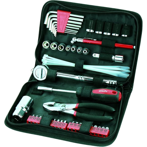 Apollo Tools 56 Piece Compact Metric Auto Tool Set in Zipper