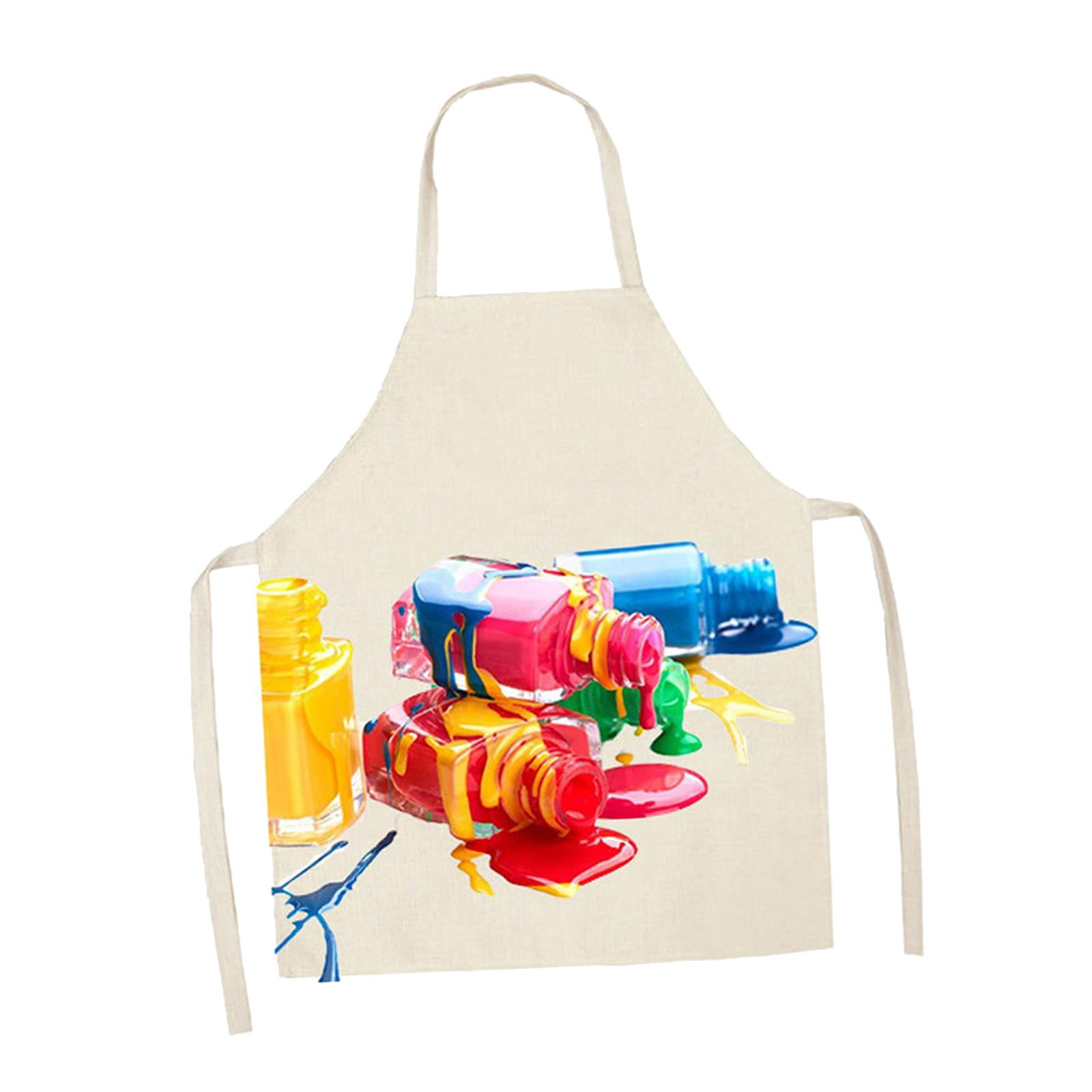 Bothyi - Delantal De Técnico De Uñas, Delantal De Pintura De Artistas Divertidos Para El Cuidado De Las Uñas A La Parrilla, Estilo A