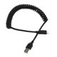 thumbnail image 2 of USB 3.0 Macho A USB C Tipo-C Macho Extensión Cable De Resorte Cable De Alambre En Espiral, 2 of 5