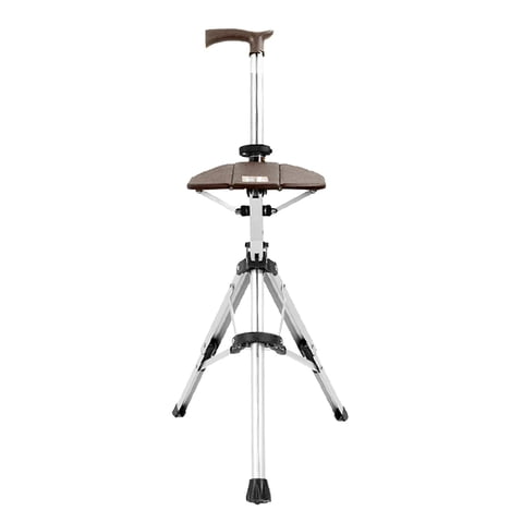 Magideal - Bastón Plegable De 3 Patas Para Personas Mayores, Mujeres Y Hombres. Café