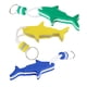 thumbnail image 3 of Llavero Flotante Con Forma De Pez, Llaveros Flotantes, Verde Y Amarillo, 3 Uds., 3 of 5