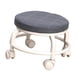 thumbnail image 1 of Taburete Redondo Con Ruedas, Silla Giratoria Resistente Y Resistente, Para Lavado De Coches, Salones De Fitness, Color Negro, 1 of 5