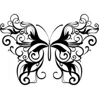 Rienda Libre Graphics - Decomural Stylish Butterfly Butterflies Ws-19073