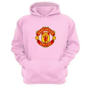 Genérico - Polerón Canguro Manchester United Rosa Talla M Unisex