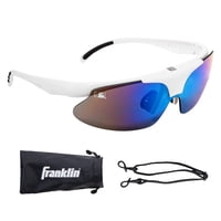 Gafas De Sol Franklin Sports Oval Mlb Wht Dlx Flip-Up Blancas