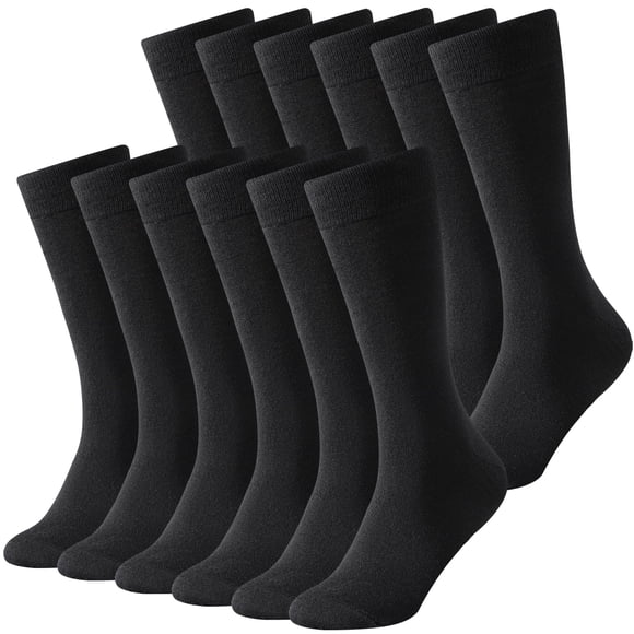 Calcetines térmicos de lana BONANGEL para hombre, negros, de invierno