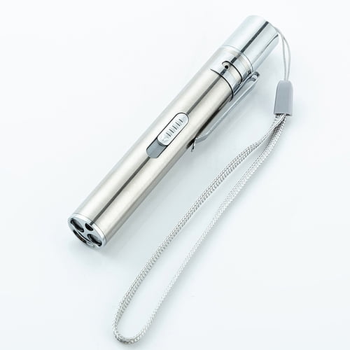 Impormaipu - Linterna Tipo Lapiz Led Medica Para Diagnostico 3 En 1 Aluminio Led Luz Uv Ultravioleta Laser Recargable Medico De Bolsillo Para Ojos