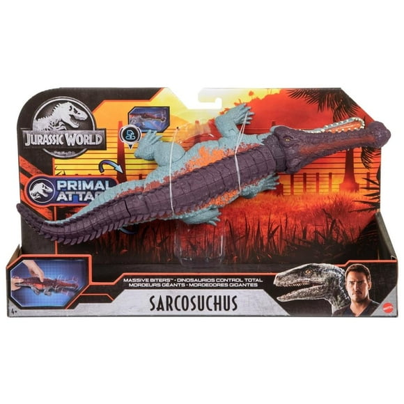 Dinosaurio Jurassic World Sarcosuchus Control Total 30 Pulgadas