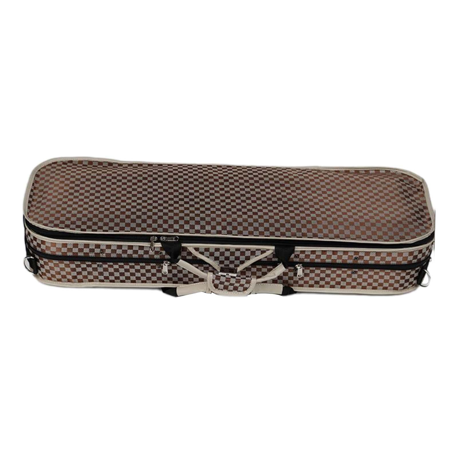 Bothyi - Estuche De Almacenamiento Para Violín, Bolso De Mano, Fácil De Llevar Para Principiantes Amantes Del Violín, Rejillas Blancas