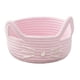 thumbnail image 2 of Cesta Organizadora de Cuerda de Algodón Gato Almacenamiento Cesta Decorativa Recipiente Portátil Diseño Creativo Toque Suave Adecuada para Decoración Rosa, 2 of 3