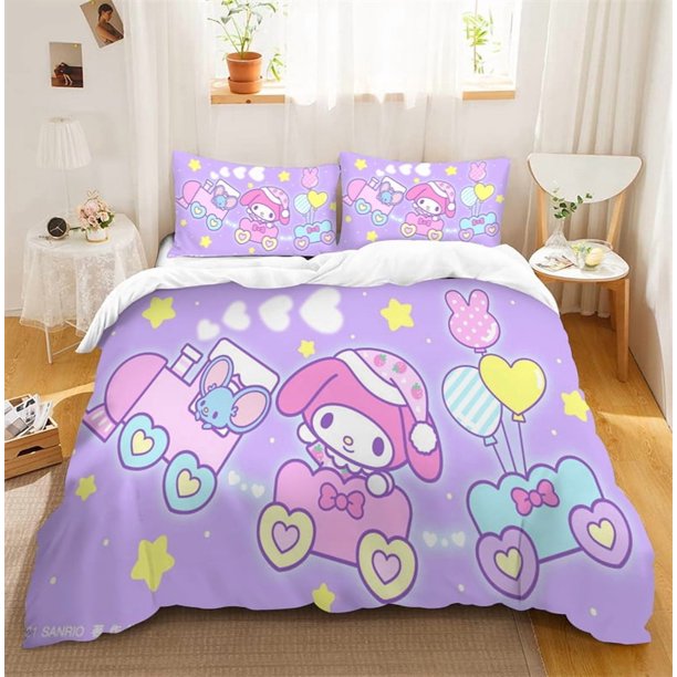 Bedding Sets Cinnamoroll Comforter Cover Little Twin Stars Bed Cover Duvet Cover Pillow Case 2-3 Pieces Sets