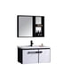 thumbnail image 2 of Vanitorio Madera Lavamanos 60 Cm Ancho Con Griferia Y Mueble Espejo Negro T-1060, 2 of 3