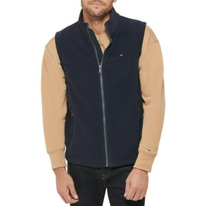 Chaleco Tommy Hilfiger De Forro Polar Para Hombre, Color Azul Marino, Talla M