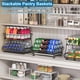 thumbnail image 3 of Carrito de almacenamiento Rolling Pantry OKZEST de 3 niveles con ruedas y cestas, 3 of 9