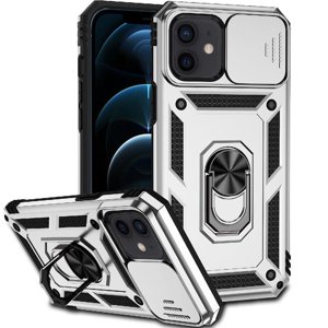 Estuche Gangxun Para Iphone 12 Mini, Soporte Giratorio 360°, Estilo Mecánico Y Magnético