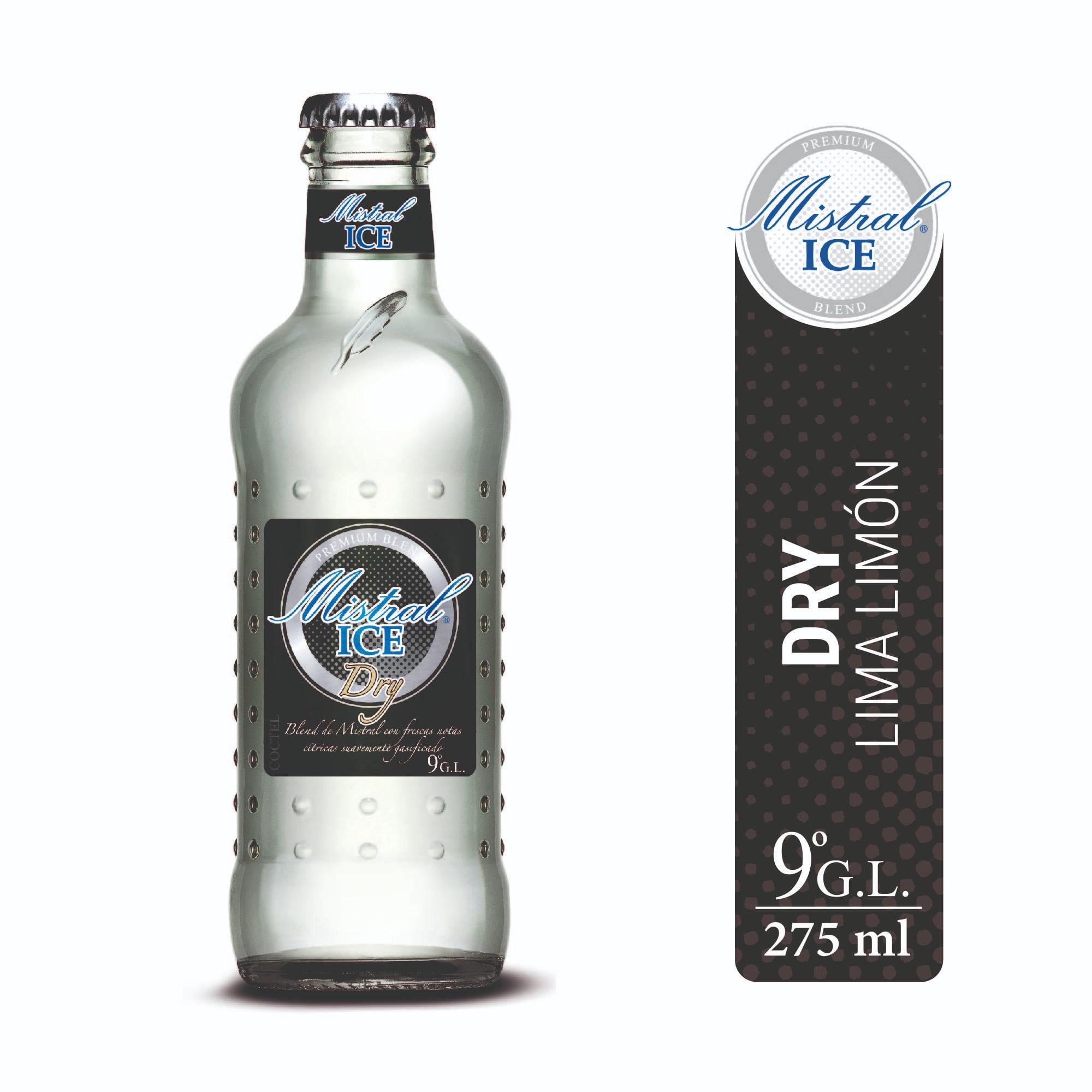 Cóctel Ice Blend Dry Lima Limón Botella 275 cc Mistral