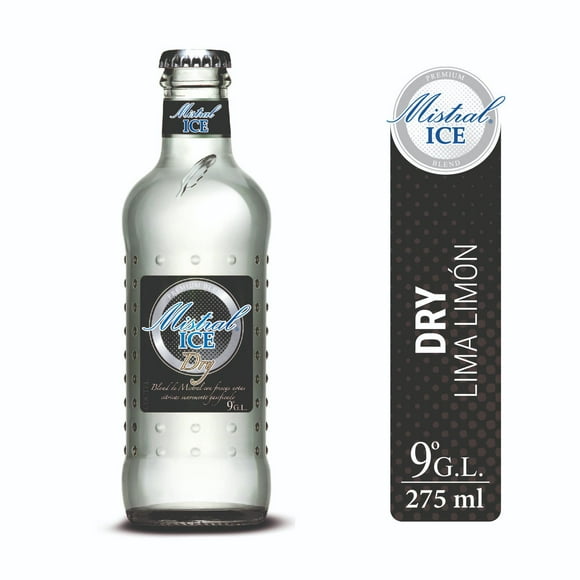 Cóctel Ice Blend Dry Lima Limón Botella, 275 cc