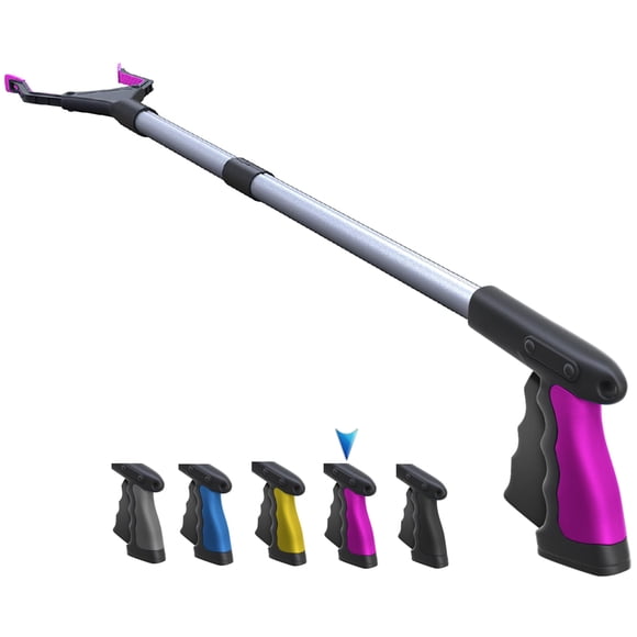 Herramienta Grabber Reacher FitPlus 2025 Upgrade PowerGrip T9, rosa